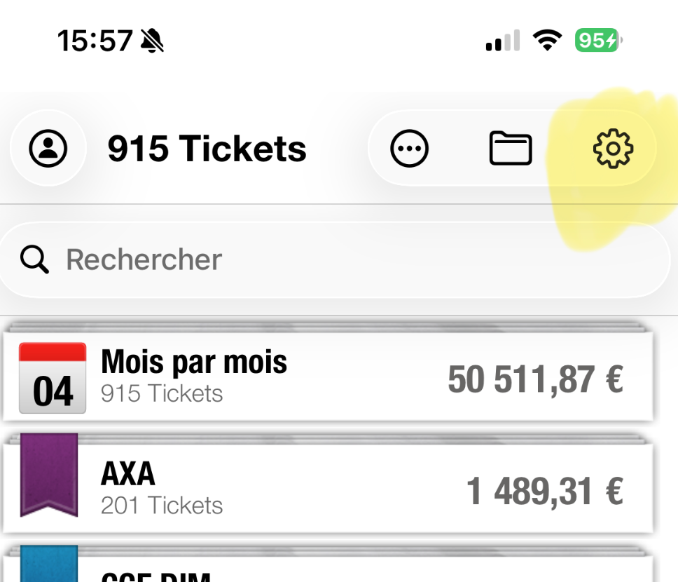 ScanTicket Settings icon